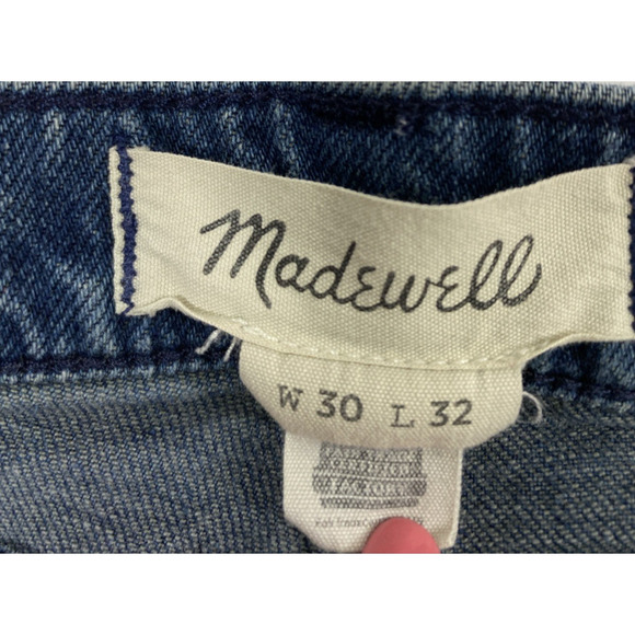 Madewell Jeans Womens 31 x 28 Relaxed Tapered Blue Medium Wash Denim Stretch - Picture 3 of 12